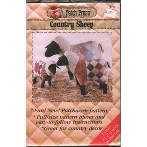 Vintage 1983 Patch Press Country Sheep Sewing Pattern 372C Stephanie Tharp UNCUT